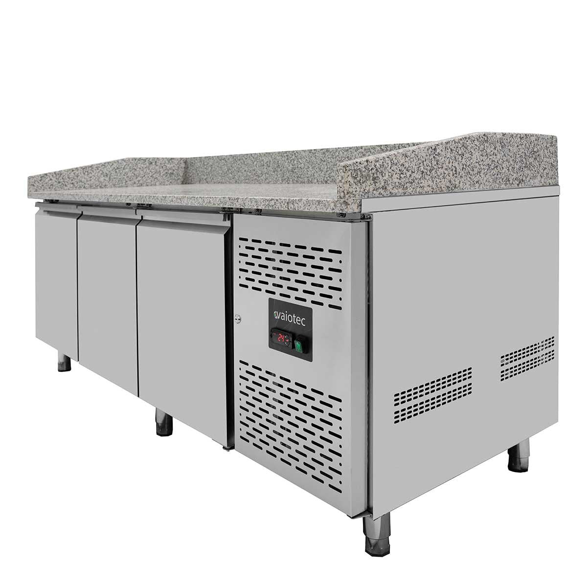 EASYLINE Pizzakühltisch 800 / 3 - türig "grau" - Gastro - Bedarf24