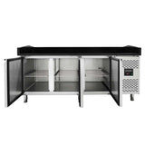 EASYLINE Pizzakühltisch 800 / 3 - türig "schwarz" - Gastro - Bedarf24