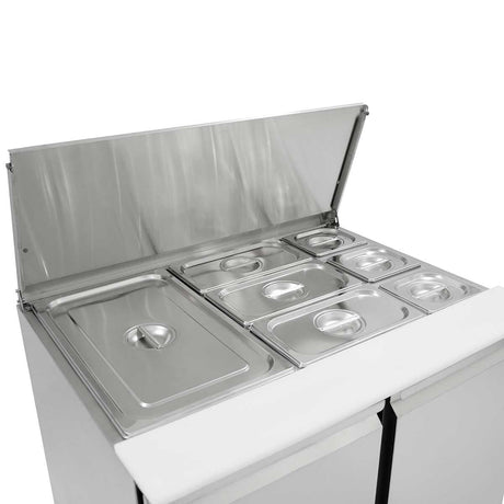 EASYLINE Saladette 700 / 2 - fach mit Klappdeckel - Gastro - Bedarf24