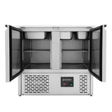 EASYLINE Saladette 700 / 2-fach mit Klappdeckel - Gastro-Bedarf24 GmbH