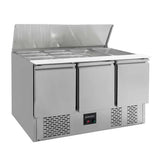 EASYLINE Saladette 700 / 3-fach mit Klappdeckel - Gastro-Bedarf24 GmbH