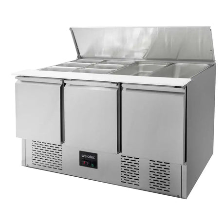 EASYLINE Saladette 700 / 3-fach mit Klappdeckel - Gastro-Bedarf24 GmbH