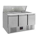 EASYLINE Saladette 700 / 3 - fach mit Klappdeckel - Gastro - Bedarf24