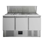 EASYLINE Saladette 700 / 3-fach mit Klappdeckel - Gastro-Bedarf24 GmbH