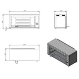 EASYLINE Salamander mit 4 Einschubhöhen, 2 kW - Gastro-Bedarf24 GmbH
