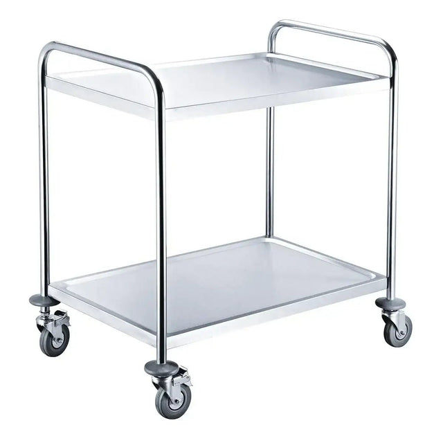 EASYLINE Servierwagen Edelstahl / 2 Böden - Gastro-Bedarf24 GmbH