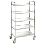 EASYLINE Servierwagen Edelstahl / 5 Böden - Gastro-Bedarf24 GmbH