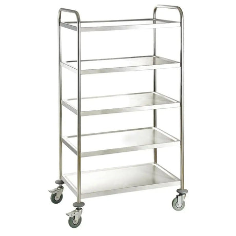 EASYLINE Servierwagen Edelstahl / 5 Böden - Gastro-Bedarf24 GmbH