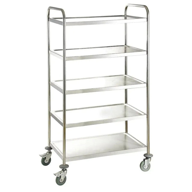 EASYLINE Servierwagen Edelstahl / 5 Böden - Gastro-Bedarf24 GmbH
