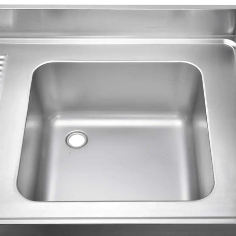 EASYLINE Spültisch 700 / 1 Becken rechts und Abtropffläche B:1000 - Gastro-Bedarf24 GmbH