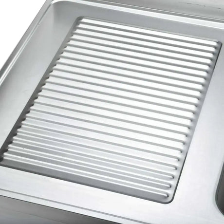 EASYLINE Spültisch 700 / 2 Becken rechts und Abtropffläche B:1600 - Gastro-Bedarf24 GmbH