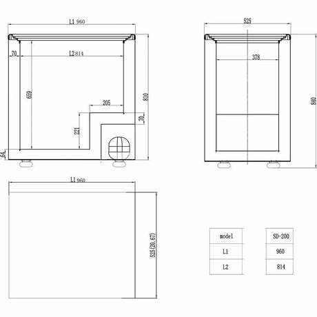 EASYLINE Tiefkühltruhe 200 mit Glasschiebedeckel - Gastro-Bedarf24 GmbH
