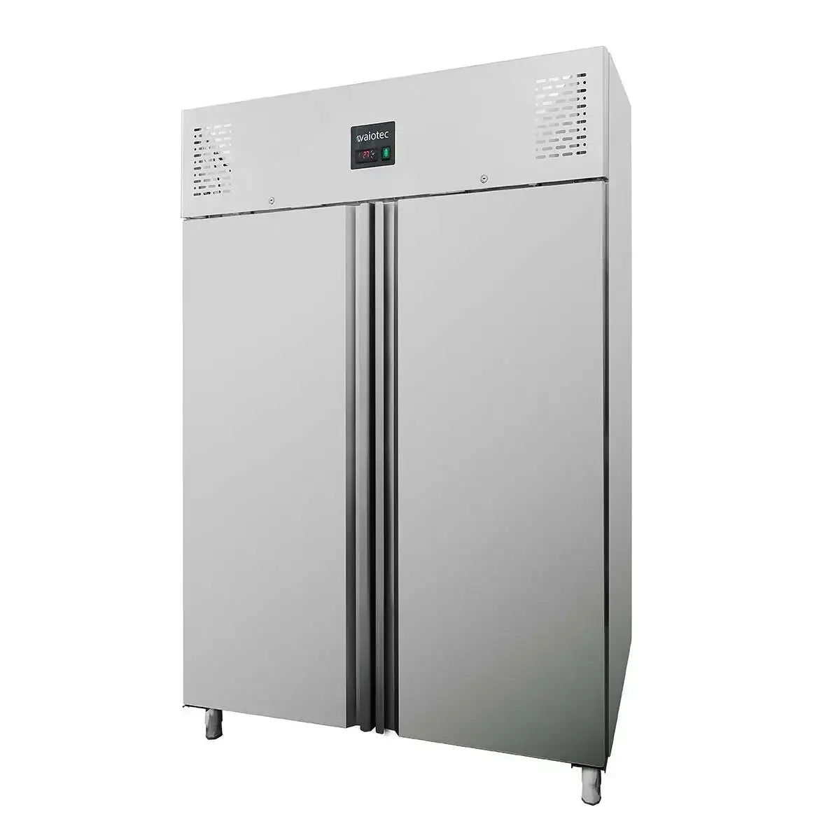 Edelstahl-Kühlschrank mit Doppeltür für Gastronomie, professionell und robust