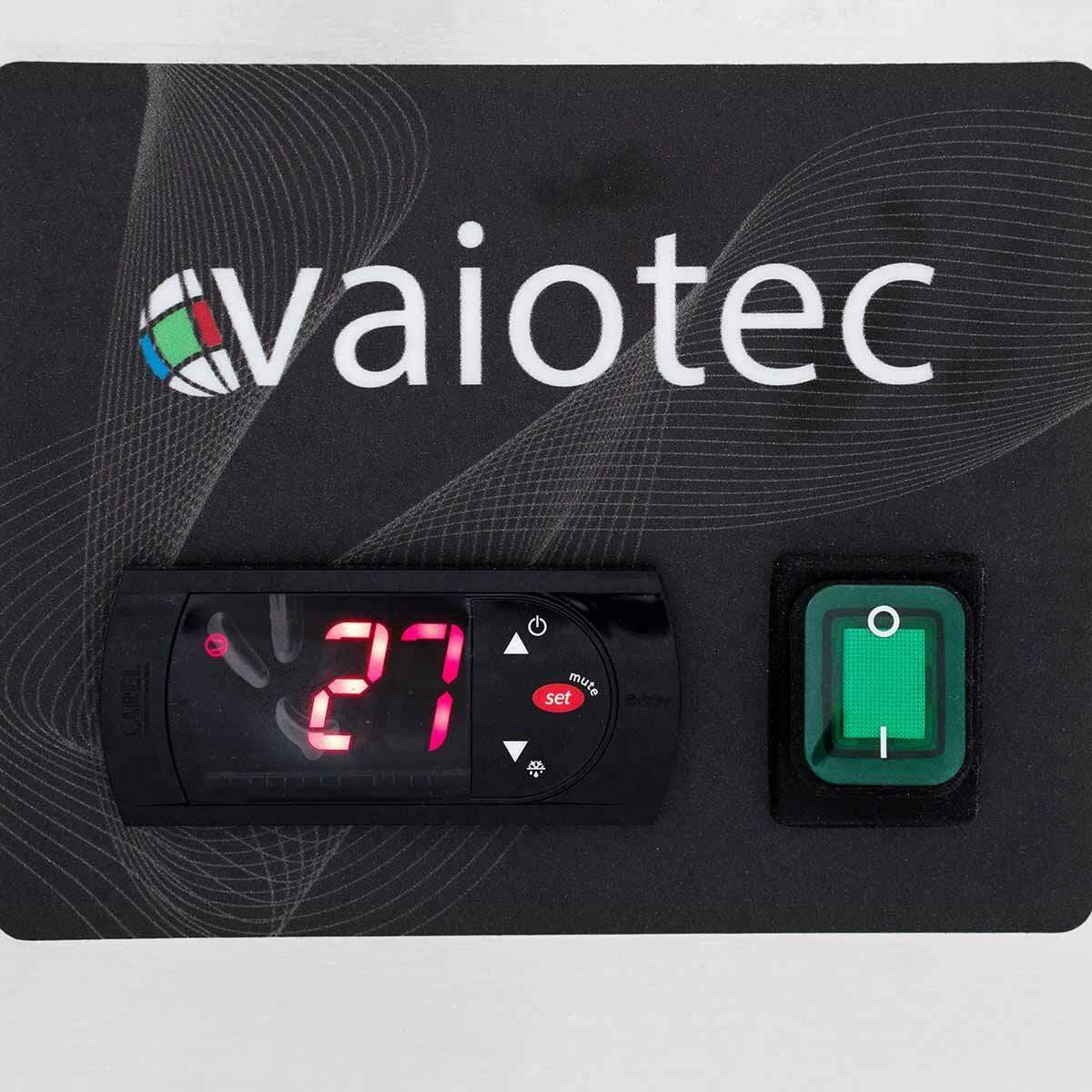 Vaiotec Thermostat mit digitaler Anzeige und grünem Schalter für Gastronomiegeräte