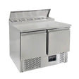 EASYLINE Zubereitungstisch Mini 700 / 2-fach für 5x GN 1/6 - Gastro-Bedarf24 GmbH