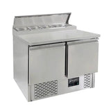 EASYLINE Zubereitungstisch Mini 700 / 2-fach für 5x GN 1/6 - Gastro-Bedarf24 GmbH