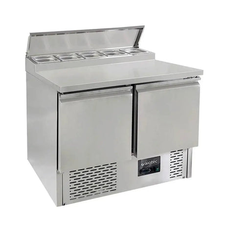 EASYLINE Zubereitungstisch Mini 700 / 2-fach für 5x GN 1/6 - Gastro-Bedarf24 GmbH