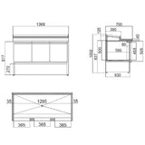 EASYLINE Zubereitungstisch Mini 700 / 3-fach für 8x GN 1/6 - Gastro-Bedarf24 GmbH