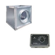 EC-Airbox Typ GBV 4000 inkl. Drehzahl - Steuergerät Typ WPO 5 Stufig & Paneel geschlossen - Gastro-Bedarf24 GmbH