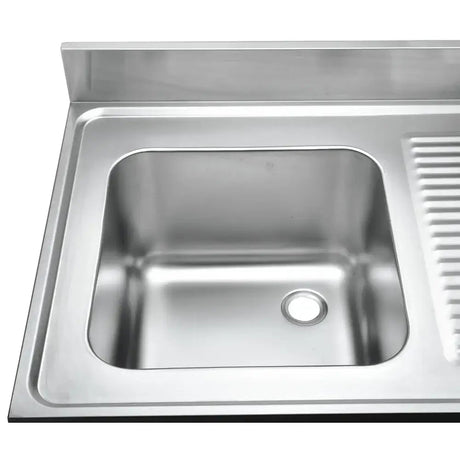 ECO Spültisch 100 x 60 x 85 cm - 1 Becken links - Gastro-Bedarf24 GmbH