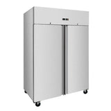 Edelstahlkühlschrank, Inhalt 1333 Liter, GN2/1 mit Räder - Gastro-Bedarf24 GmbH