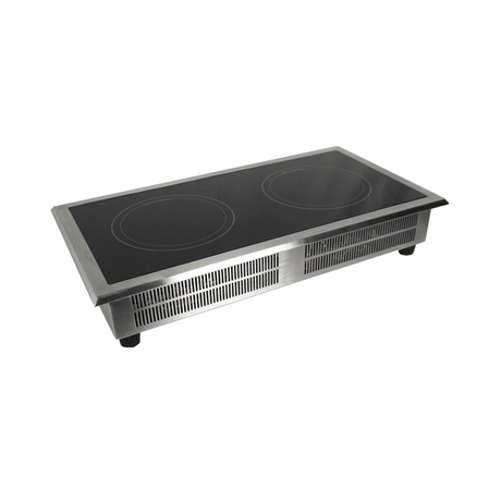 Einbau Induktionsherd 2 Zonen - 712x382x115 mm - 7 kW - Gastro-Bedarf24 GmbH