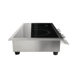 Einbau Induktionsherd 2 Zonen - 712x382x115 mm - 7 kW - Gastro-Bedarf24 GmbH