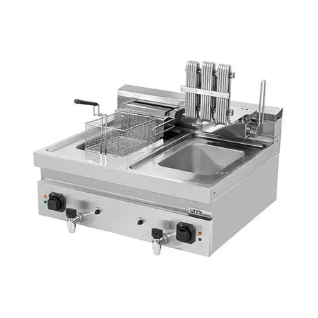 Elektrische Fritteuse 2x12L – 2x9kW (Hohe Leistung) - Gastro-Bedarf24 GmbH