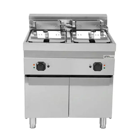 Elektrische Fritteuse 2x16L – 2×14.2kW (Hochleistung) - Gastro-Bedarf24 GmbH