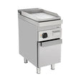 Elektrische Grillplatte - 400x700x850/900 mm - Gerillt - 4,5 kW - Gastro-Bedarf24 GmbH