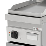 Elektrische Grillplatte - 400x700x850/900 mm - Glatt - 4,5 kW - Gastro-Bedarf24 GmbH