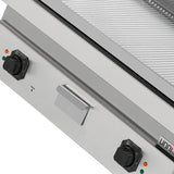 Elektrische Grillplatte - 800x700x300 mm - gerillt - 9 kW - Gastro-Bedarf24 GmbH