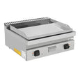 Elektrische Grillplatte - 800x700x350 mm – Chrom - 9 kW - Gastro-Bedarf24 GmbH