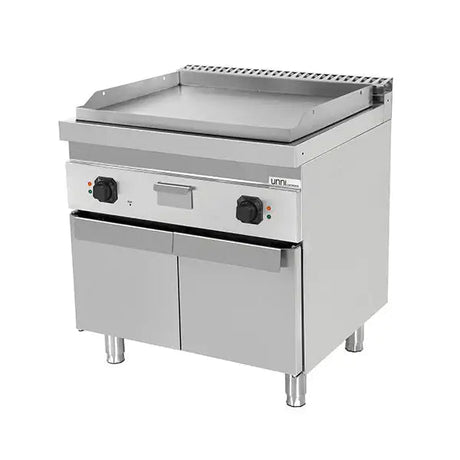 Elektrische Grillplatte - 800x700x850/900 mm - Glatt - 9 kW - Gastro-Bedarf24 GmbH