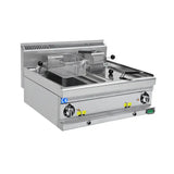 Elektro-Fritteuse - 12 + 12 Liter - 800x700x850 mm - 18 kW - Gastro-Bedarf24 GmbH