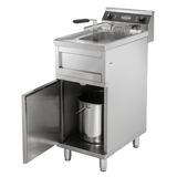 Elektro Fritteuse - 12 Liter - 400x700x850 mm - 6 kW - Gastro-Bedarf24 GmbH