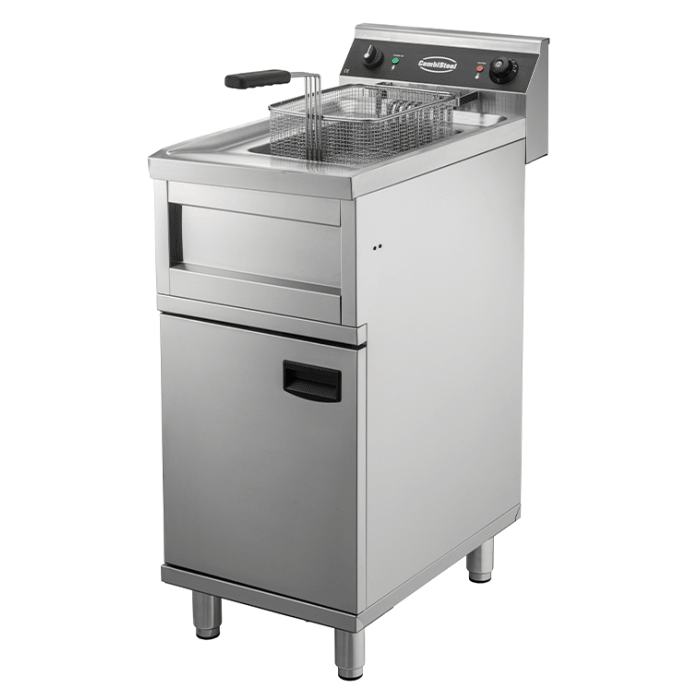 Elektro Fritteuse - 12 Liter - 400x700x850 mm - 6 kW - Gastro-Bedarf24 GmbH
