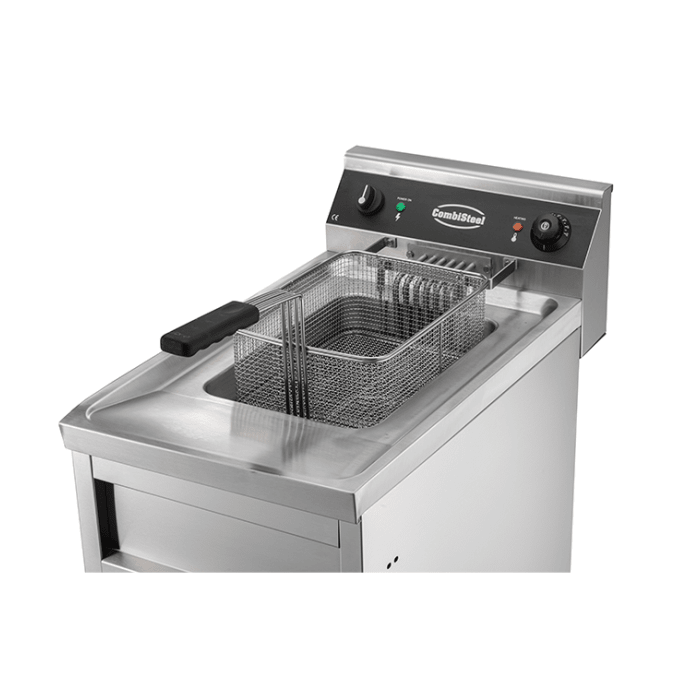 Elektro Fritteuse - 12 Liter - 400x700x850 mm - 6 kW - Gastro-Bedarf24 GmbH