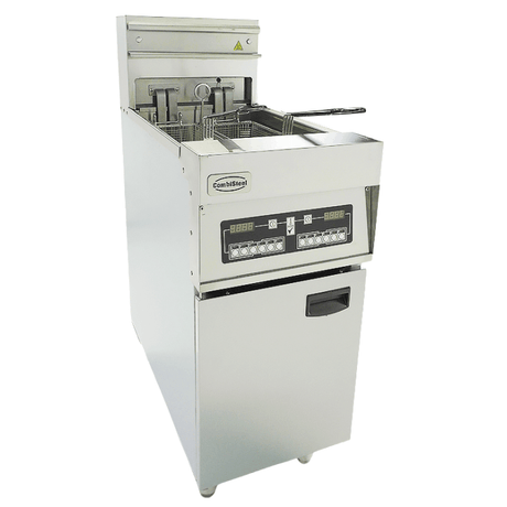 Elektro Fritteuse - 25 Liter - 400x800x1180 mm - 18 kW - Gastro-Bedarf24 GmbH