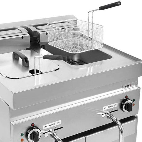 Elektro-Fritteuse - 2x10 Liter - 700x650x320 mm - 15 kW - Gastro-Bedarf24 GmbH