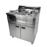 Elektro Fritteuse - 2x12 Liter - 800x700x850 mm - 12 kW - Gastro-Bedarf24 GmbH