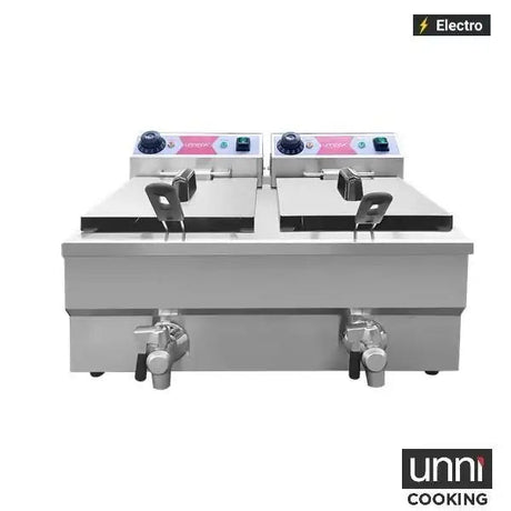 Elektro-Fritteuse - 2x8 Liter Budget - Gastro-Bedarf24 GmbH