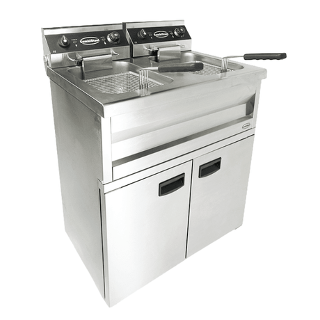 Elektro Fritteuse - 2x9 Liter - 695x530x970 mm - 6,6 kW - Gastro-Bedarf24 GmbH