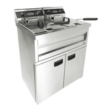 Elektro Fritteuse - 2x9 Liter - 695x530x970 mm - 6,6 kW - Gastro-Bedarf24 GmbH