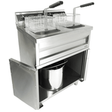 Elektro Fritteuse - 2x9 Liter - 695x530x970 mm - 6,6 kW - Gastro-Bedarf24 GmbH