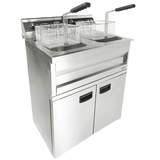 Elektro Fritteuse - 2x9 Liter - 695x530x970 mm - 6,6 kW - Gastro-Bedarf24 GmbH