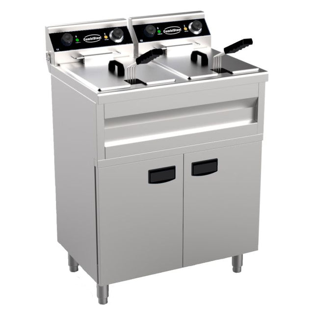 Elektro Fritteuse - 2x9 Liter - 695x530x970 mm - 6,6 kW - Gastro-Bedarf24 GmbH