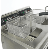 Elektro Fritteuse - 2x9 Liter - 695x530x970 mm - 6,6 kW - Gastro-Bedarf24 GmbH