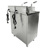Elektro Fritteuse - 2x9 Liter - 695x530x970 mm - 6,6 kW - Gastro-Bedarf24 GmbH