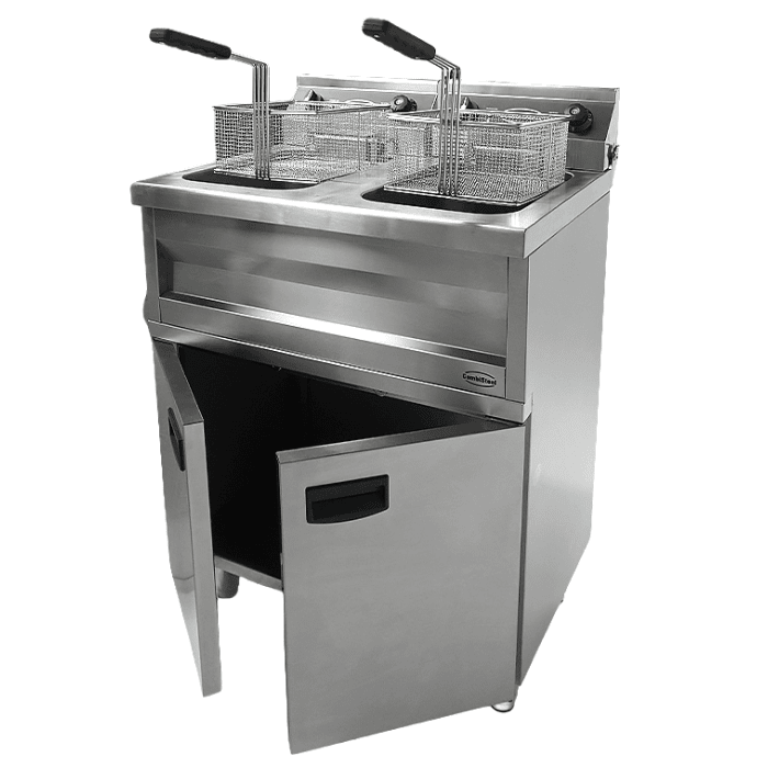 Elektro Fritteuse - 2x9 Liter - 695x530x970 mm - 6,6 kW - Gastro-Bedarf24 GmbH